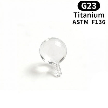 Titan-Piercingstab mit Innengewinde