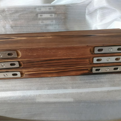 Wandregal aus Holz, schwebend