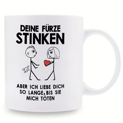 Keramiktasse mit Motiv, 301–400 ml