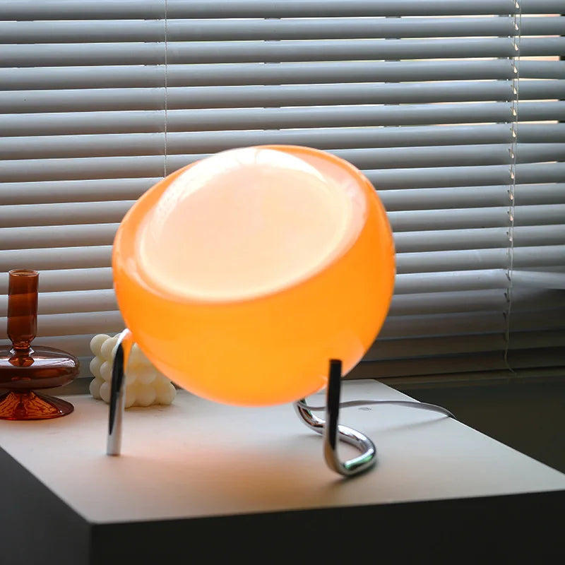 Brehn | RETRO GLAS TISCHLEUCHTE - AMBIENT NORDISCHES NACHTLICHT