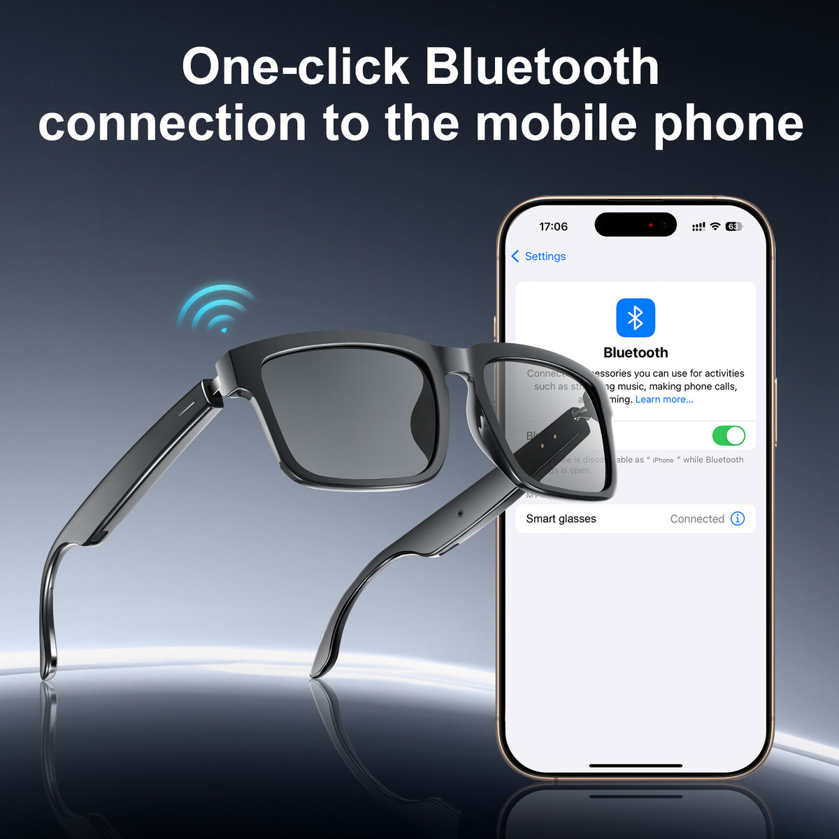 Bluetooth-Sonnenbrille mit Kopfhörer, Modell GL2