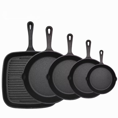 Gusseisen-Bratpfannen-Set, 5-teilig