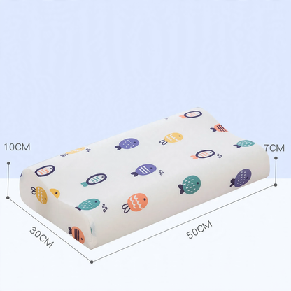 Kinderkissen mit Wellen-Design aus Memory-Foam