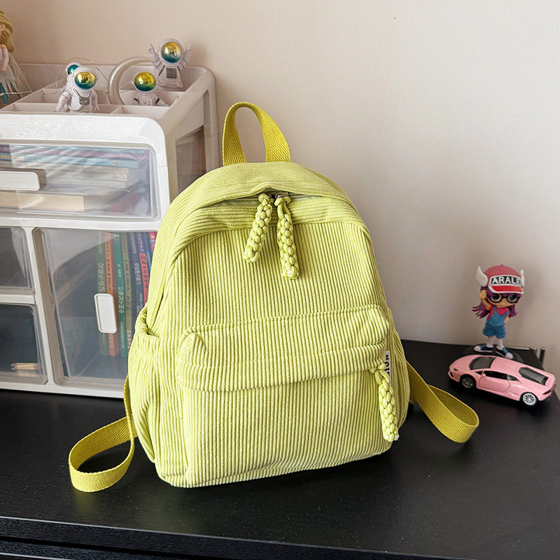 Großer PU-Rucksack, leicht, einfarbig
