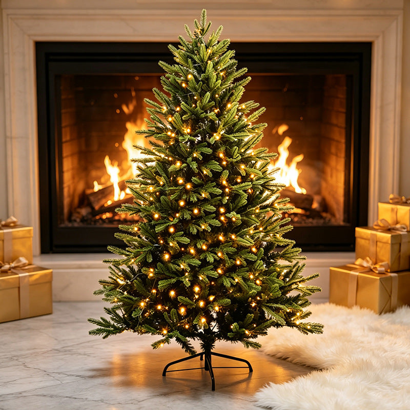 Künstlicher Weihnachtsbaum mit LED-Beleuchtung, 150–300 cm
