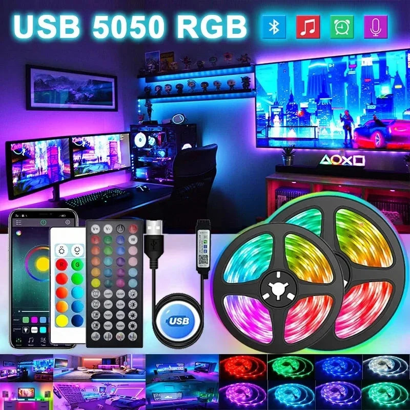 USB LED STRIPE MIT FARBWECHSEL - RGB LICHT FÜR RAUMDEKORATION & TV-HINTERGRUNDBELEUCHTUNG | Brehn
