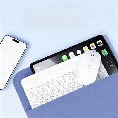 Bluetooth-Tastatur mit Maus für Tablets und Laptops