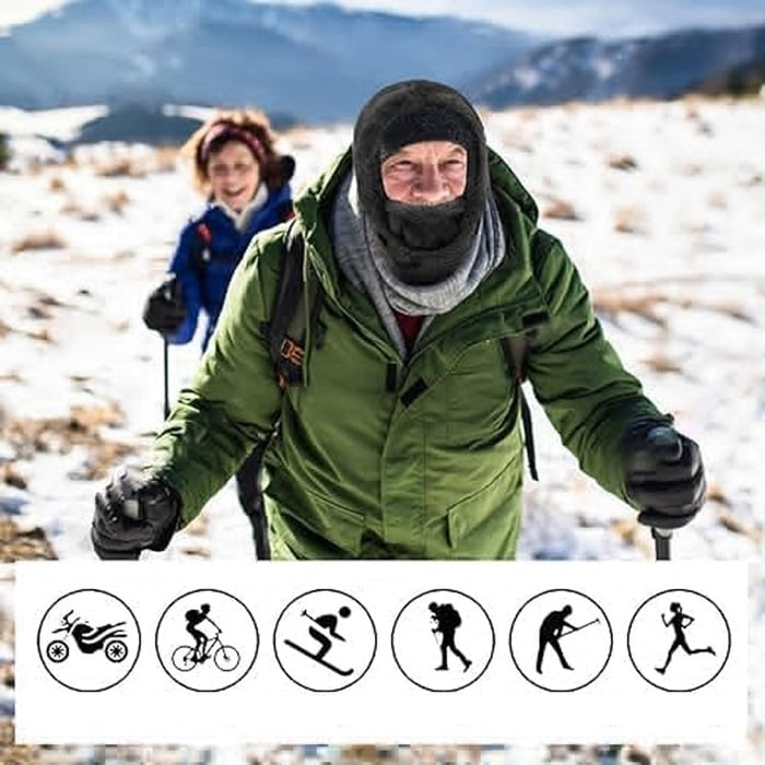 Ski-Maske mit Sherpa-Kapuze | Brehn