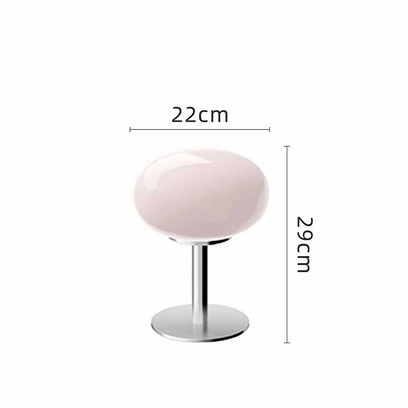 Brehn | DESIGNER GLAS TISCHLAMPE - AMBIENTE LED LAMPE FÜR SCHLAFZIMMER UND ARBEITSZIMMER