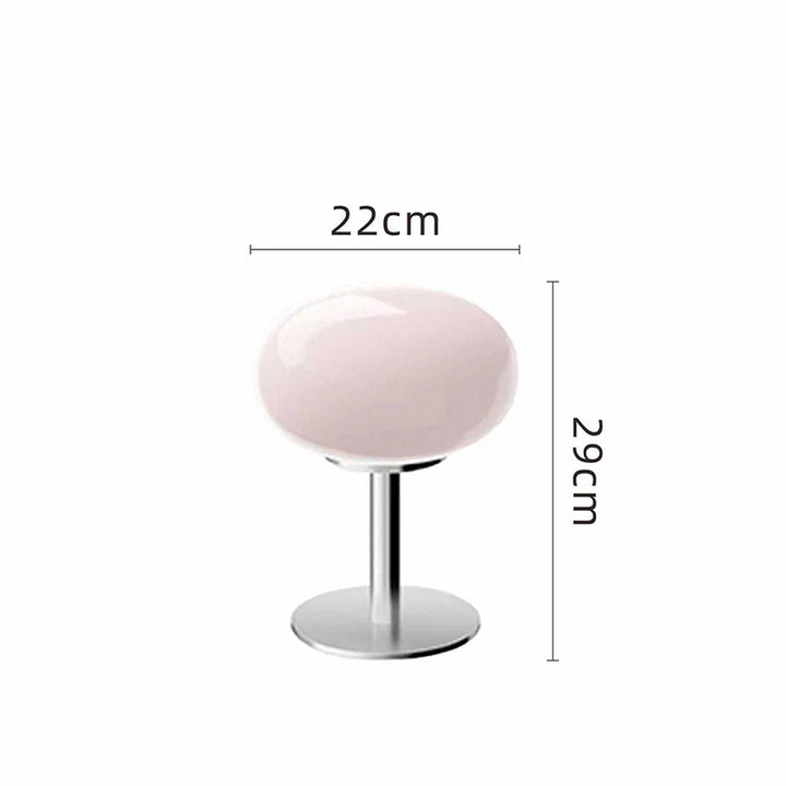 Brehn | DESIGNER GLAS TISCHLAMPE - AMBIENTE LED LAMPE FÜR SCHLAFZIMMER UND ARBEITSZIMMER