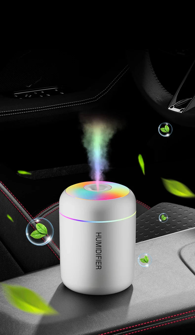 Brehn | MINI LUFTBEFEUCHTER MIT AROMATHERAPIE - USB-BETRIEBEN - PERFEKT FÜR AUTO UND SCHLAFZIMMER