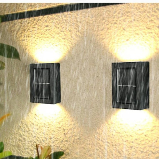 Brehn | Solar Außenlampe LED IP65 wasserdicht Schwarz