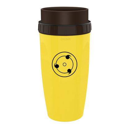 Tragbarer Trinkbecher mit Strohhalm, 300 ml