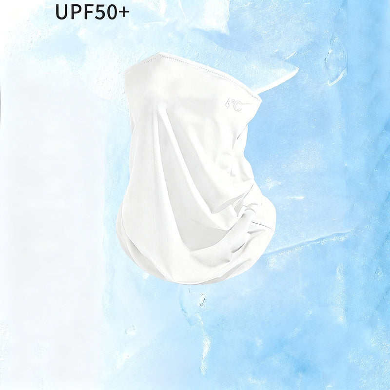 UV-Schutz-Gesichtsmaske mit Ohrschlaufen und Nackenschutz