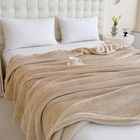 Fleecedecke aus Polyester, 100×150 bis 200×230 cm