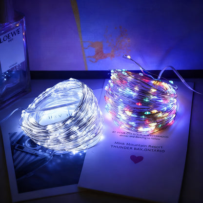 Solar-Kupferdraht-Lichterkette mit Fernbedienung