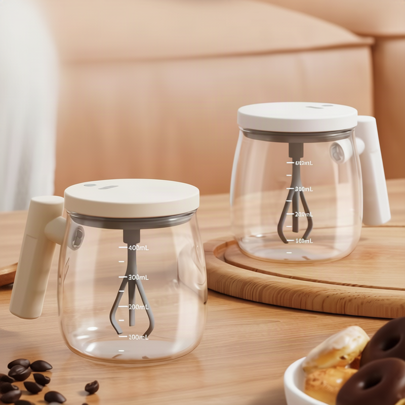 Selbstrührende Edelstahl-Kaffeetasse, 400ml