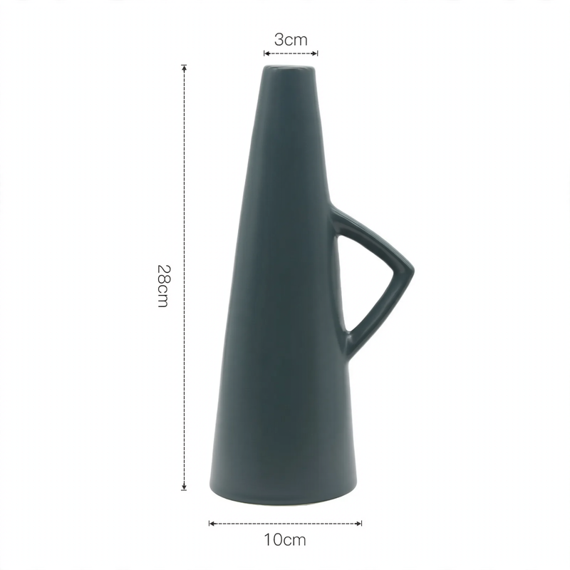 Keramik-Blumenvase, Nordisches Design