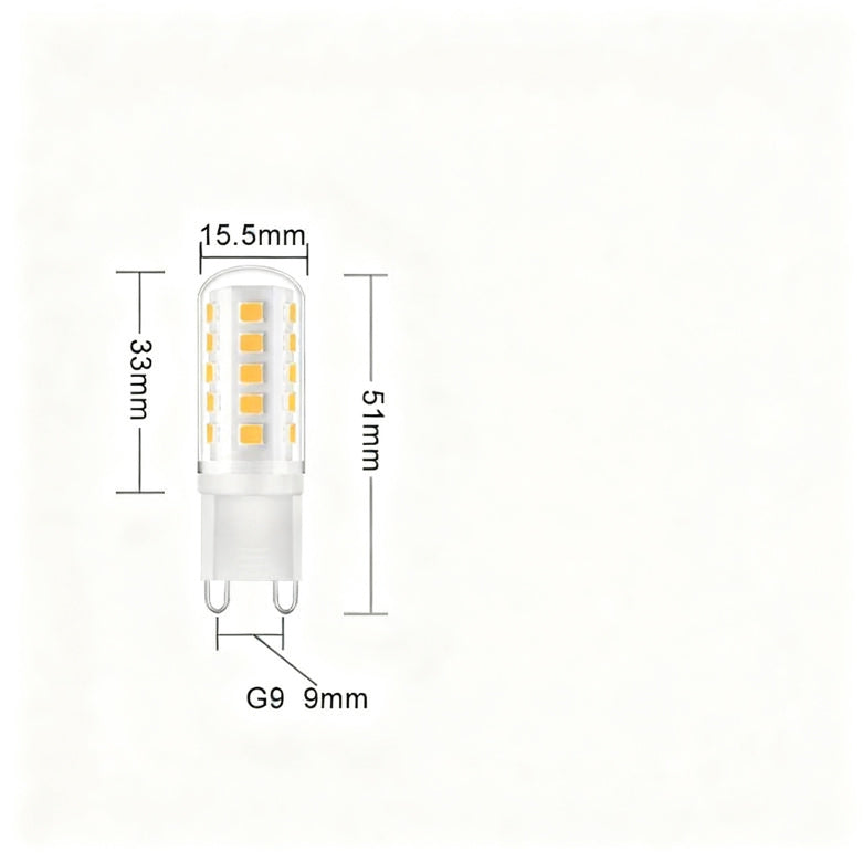 LED-Glühbirne G9, 3W, SMD2835, Keramik