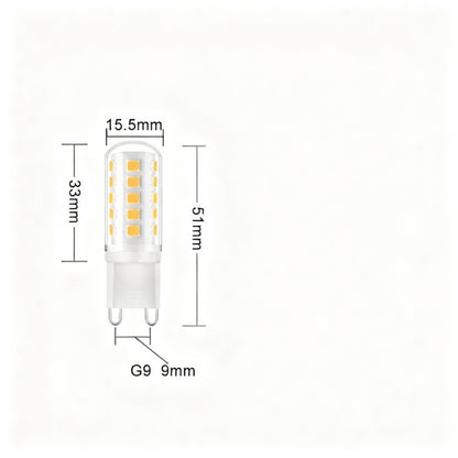 LED-Glühbirne G9, 3W, SMD2835, Keramik