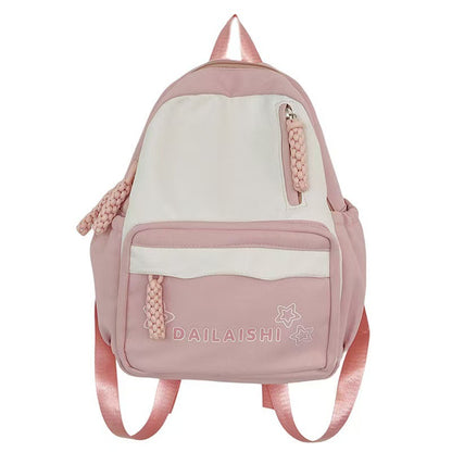 Nylon-Rucksack, atmungsaktiv, Uni-Farben