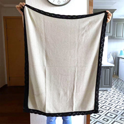 Strickdecke aus Baumwolle, 80×100 cm