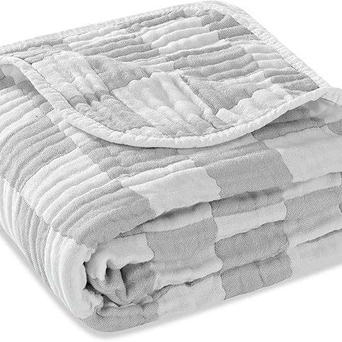 Babydecke aus Baumwolle, 6-lagig, 103 x 103 cm