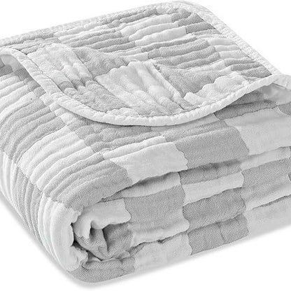 Babydecke aus Baumwolle, 6-lagig, 103 x 103 cm