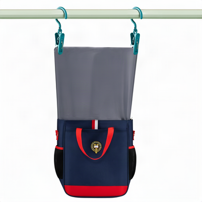 Schultertasche mit Tragegriff, wasserfest
