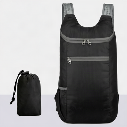Faltbarer Rucksack ultraleicht – 20 L, Nylon, für Wandern, Reisen & Sport