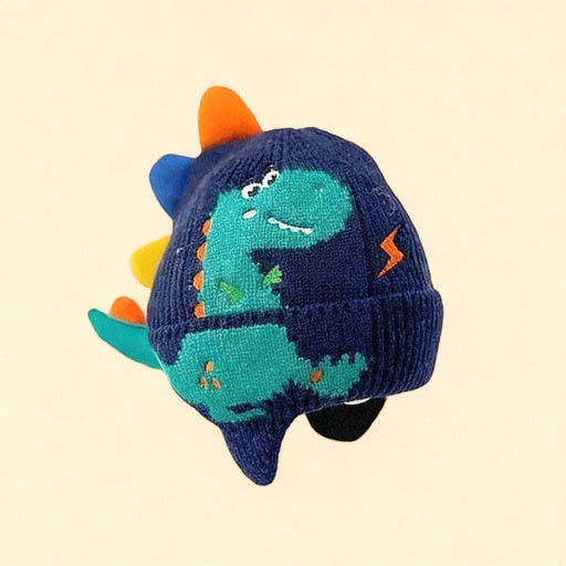 Kindermütze mit Ohrenklappen, gestrickt, warm