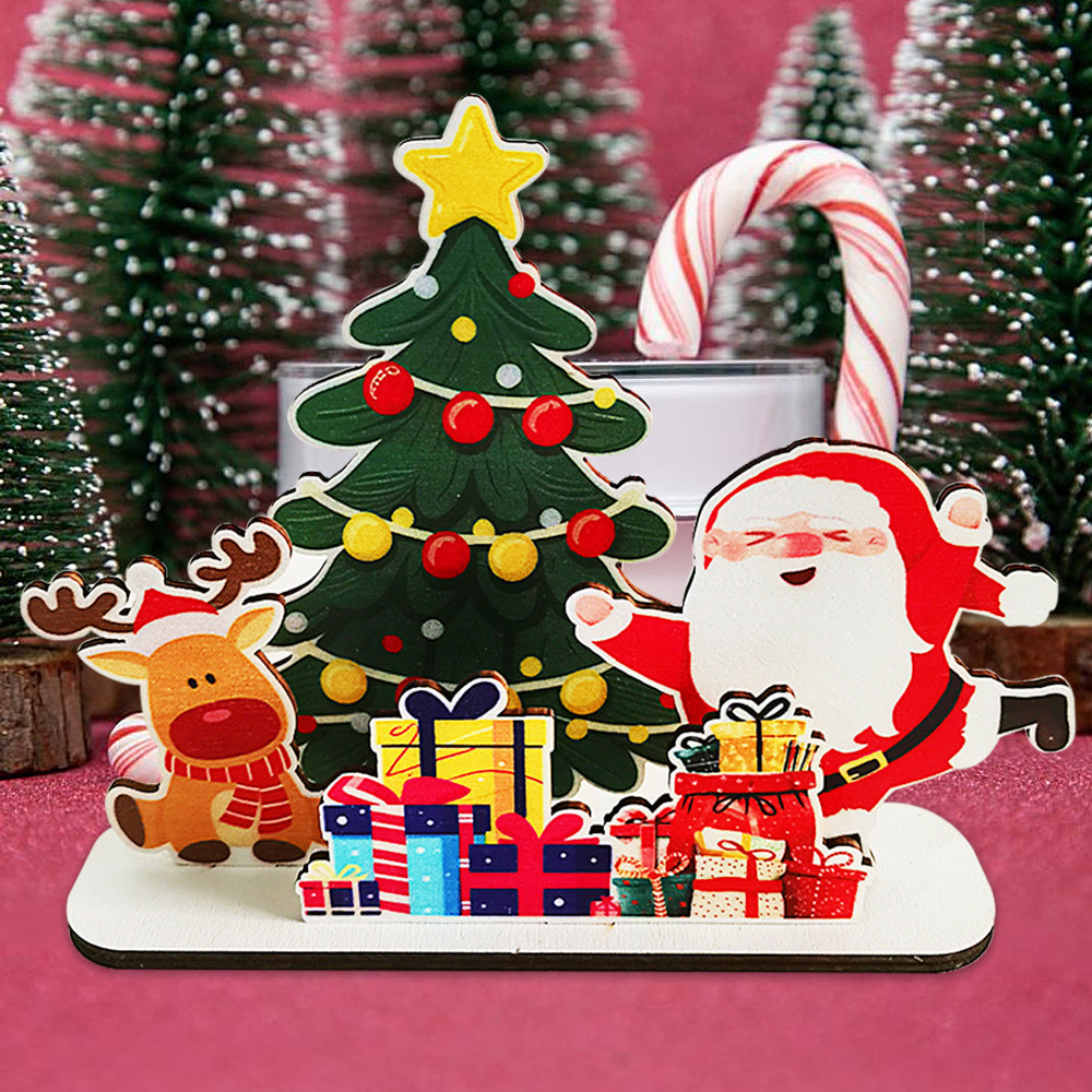 Holz-Weihnachtsfiguren zum Aufstellen