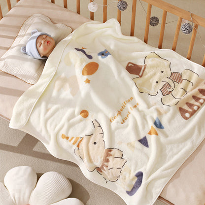 Babydecke aus Korallenfleece, 80×80 cm