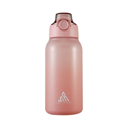Trinkflasche 1L mit Aroma-Einsätzen und Strohhalm