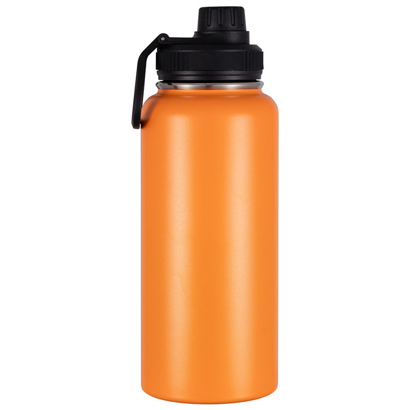 Isolierte Edelstahl-Trinkflasche mit Tragegriff