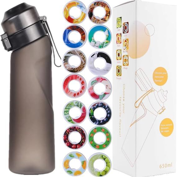 Sporttrinkflasche 650ml mit Geschmacksringen aus Tritan