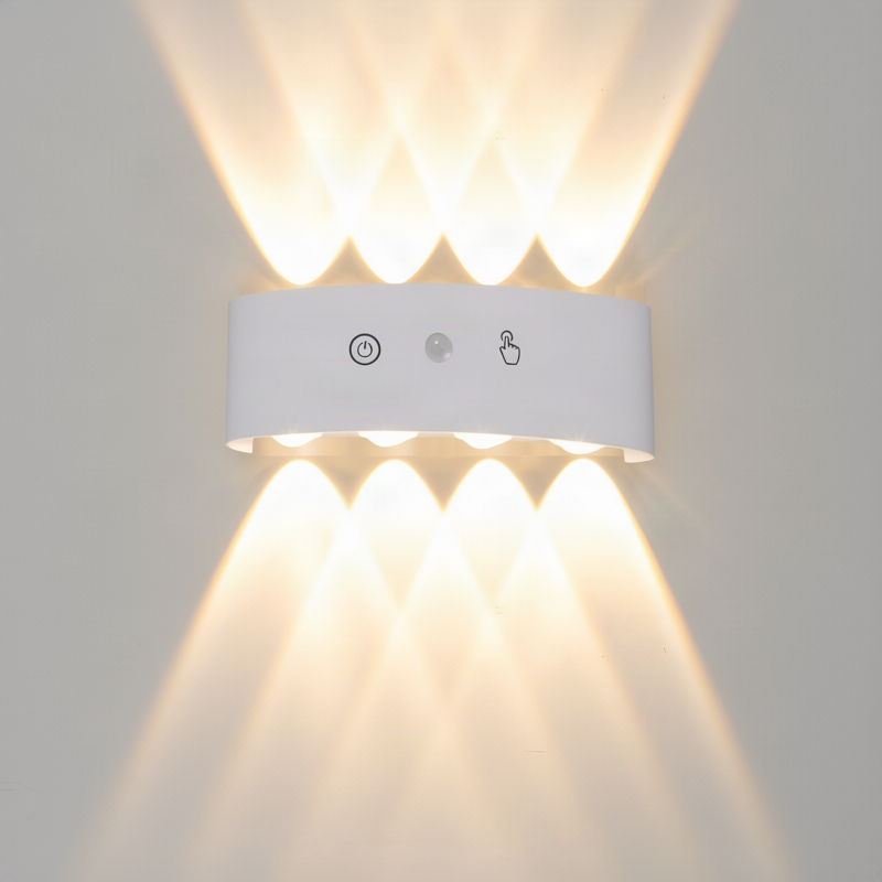 LED-Wandleuchte, Aluminium, wasserfest