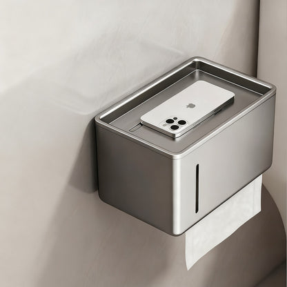 Toilettenpapierhalter, Wandmontage, Aluminium