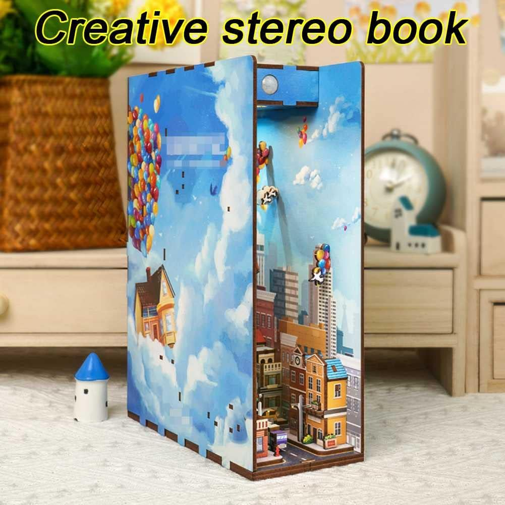 3D-Holz Puzzle DIY-Bücherregal Kit | Brehn