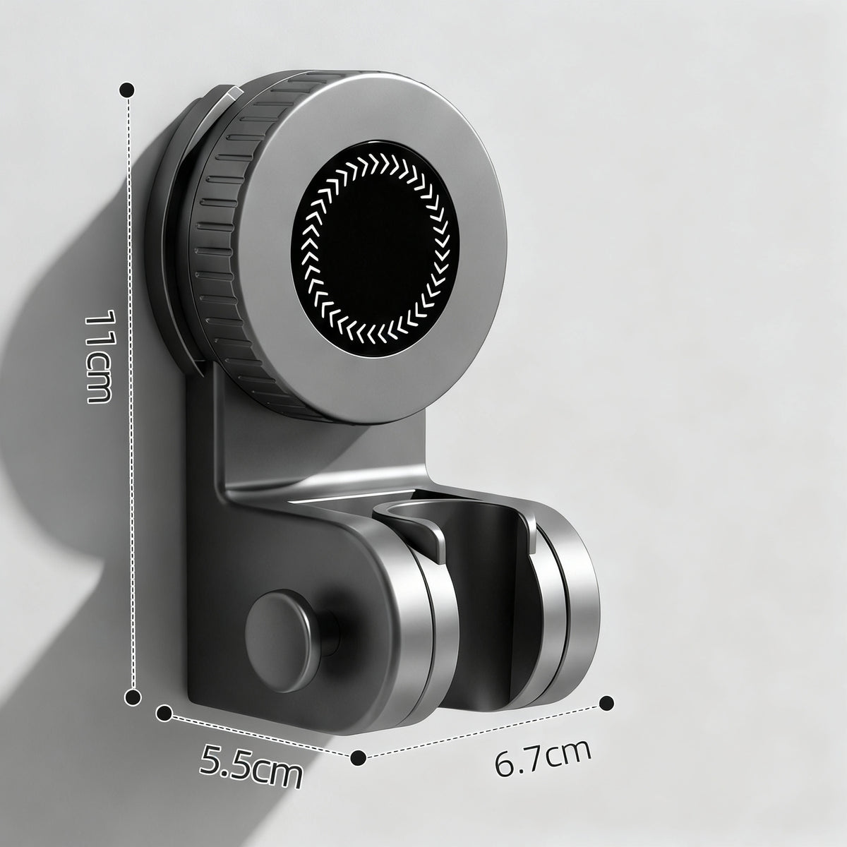 Duschkopfhalter mit Saugnapf, 360° drehbar