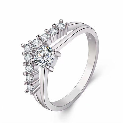 Herz-V-Ring aus Kupfer