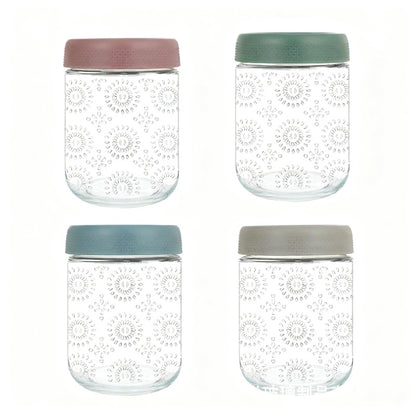 Glasdose mit Deckel, 500 ml