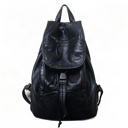 Rucksack aus PU-Material – doppelte Schultergurte, pflegeleichte Oberfläche, für Alltag & Freizeit