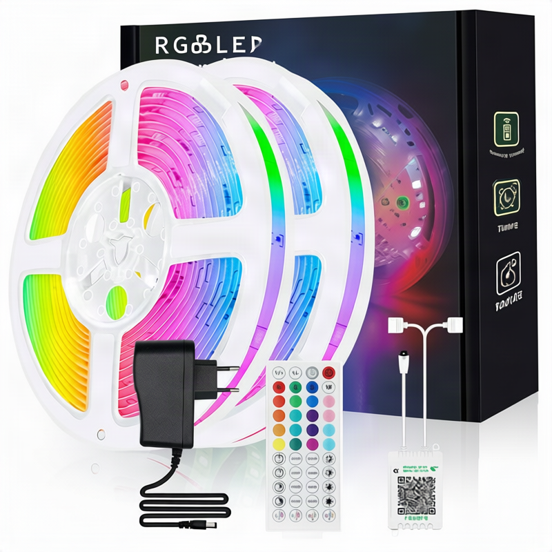 RGB-LED-Streifen 5050, steuerbar per App und Fernbedienung