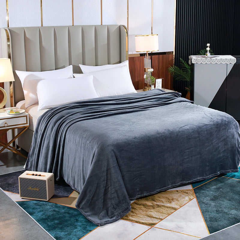 Fleecedecke aus Polyester, 100×150 bis 200×230 cm