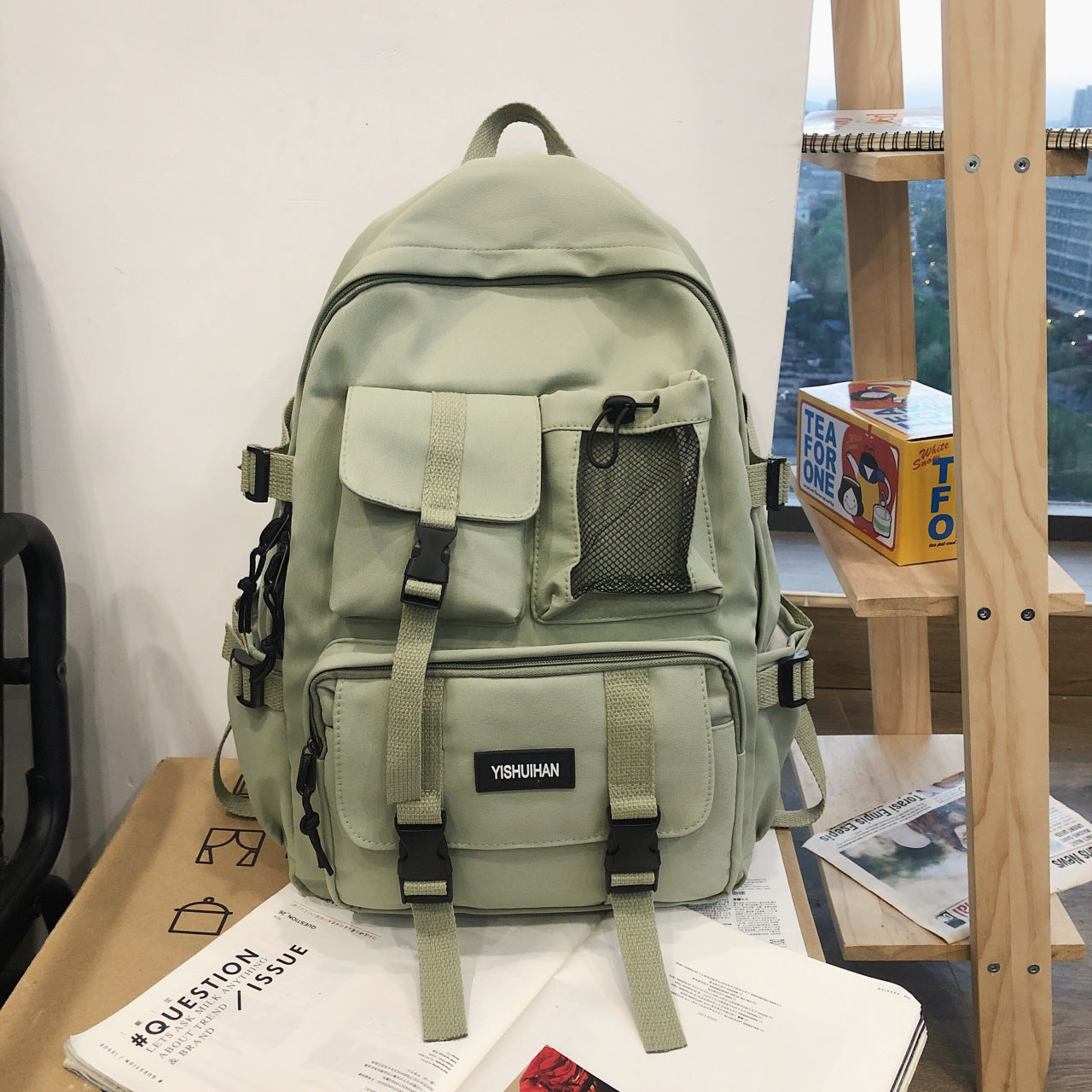 Nylon-Rucksack, atmungsaktiv und wasserfest