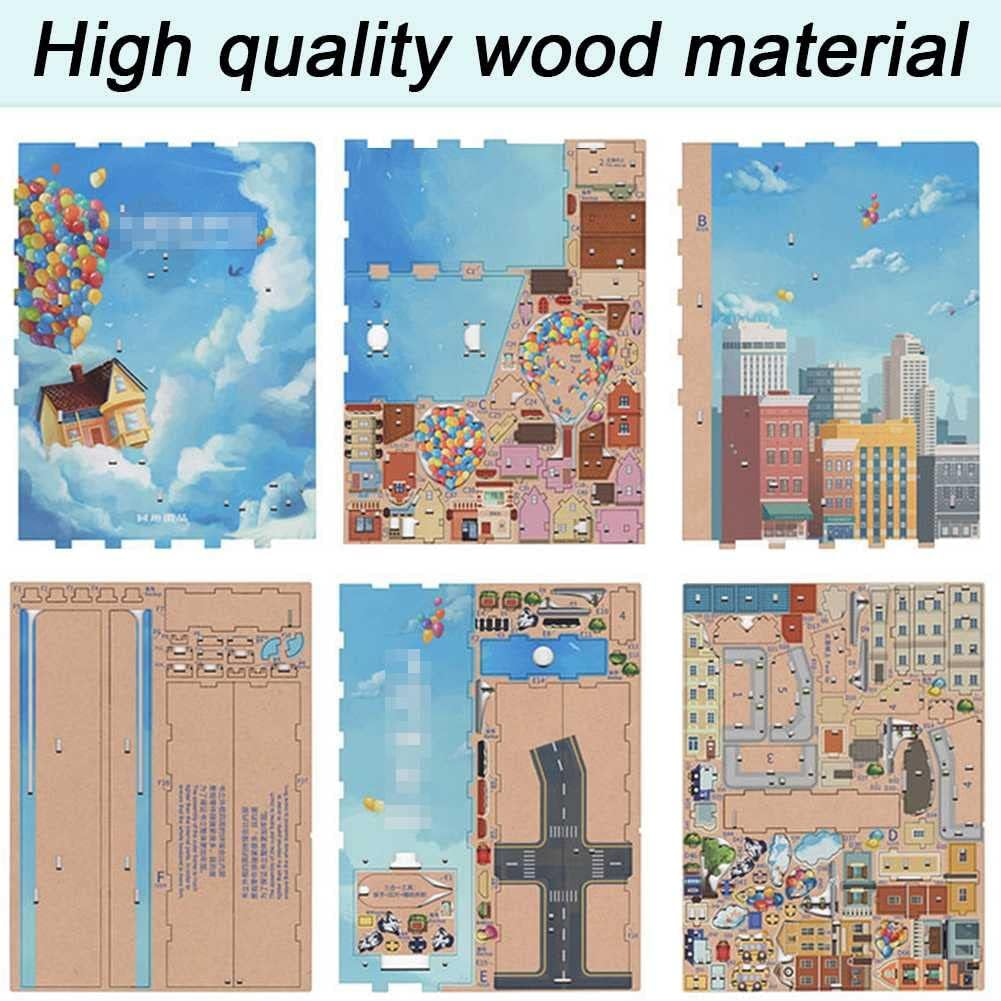 3D-Holz Puzzle DIY-Bücherregal Kit | Brehn
