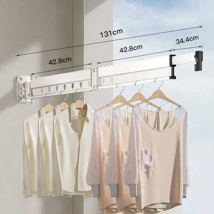 Wandwäscheständer, Aluminium, faltbar, 2–4-teilig, Modell 703-031-A