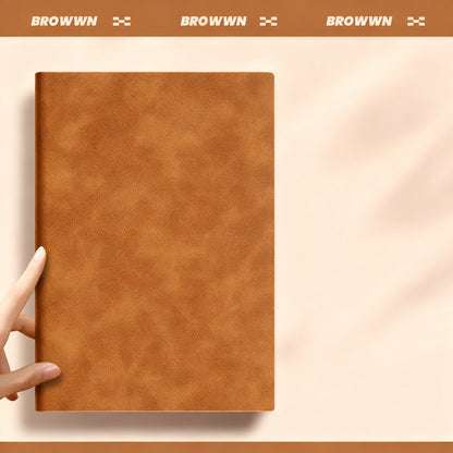 A5-Notizbuch, Echtleder, 100g Papier