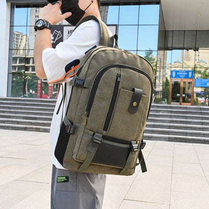 Rucksack Herren Canvas – 20–35 l, atmungsaktiv, verschleißfest, Vintage-Stil, für Schule, Arbeit & Reisen